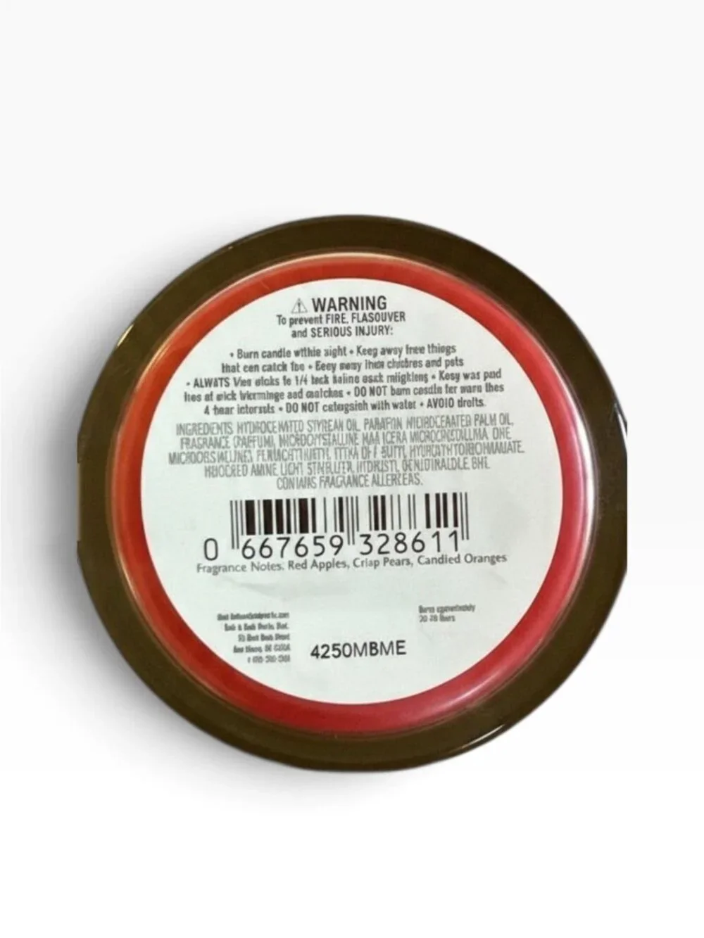 Bath & Body Works Winter Candy Apple 8oz. Jar Candle Brand New